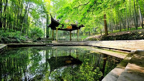 nature, Landscape, Architecture, Building, Asian Architecture, China, Pagoda, Water, Trees ...