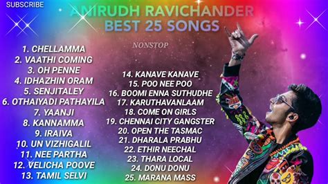 #ANIRUDH RAVICHANDER TOP 25 SONGS| - YouTube