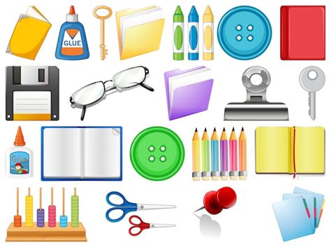 Free Vector | Set of stationary object