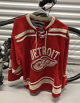 Detroit Red Wings 2014 Winter Classic Reebok Hockey Jersey Size L | eBay