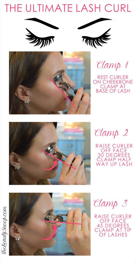 Curl your lashes like a pro with these steps. | 13 Charts That Will Help You Get Ready For Your ...