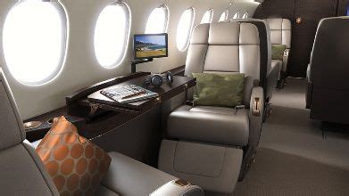 Dassault Falcon 2000LXS Interior - The Rockwell Collins Skybox wireless ...