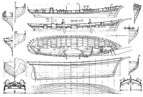 Endeavour Ship, Model Boat Plans, Model Drawing, Small Boats, Wooden ...