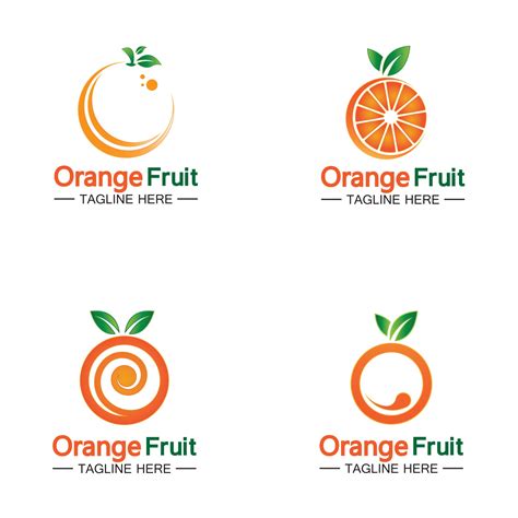 Orange logo design 2490966 Vector Art at Vecteezy