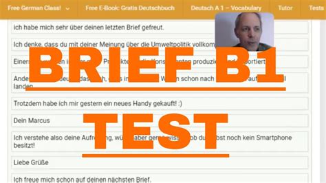 Brief schreiben Deutsch B1 Testtraining (German letter writing B1) - die Lösung - German Akademie