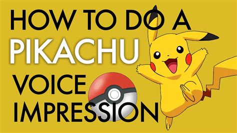 "How To Do A Pikachu Voice Impression" - Voice Breakdown Ep. 40 ...