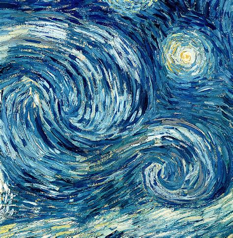 Detail Of The Starry Night by Vincent Van Gogh