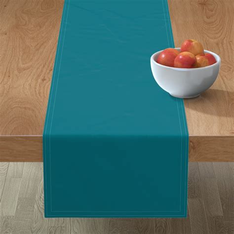 Deep Aqua Table Runner | Table runners, Dining table runners, Colorful table