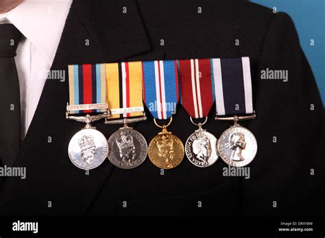 British military campaign medals for Afghanistan on left and Iraq Stock ...