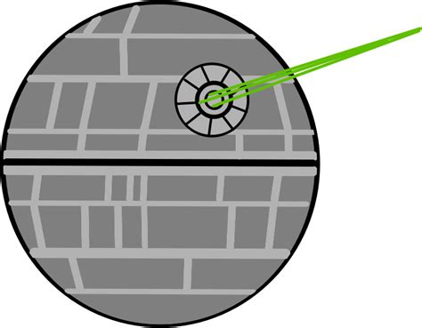 Death Star Laser Beam - Openclipart