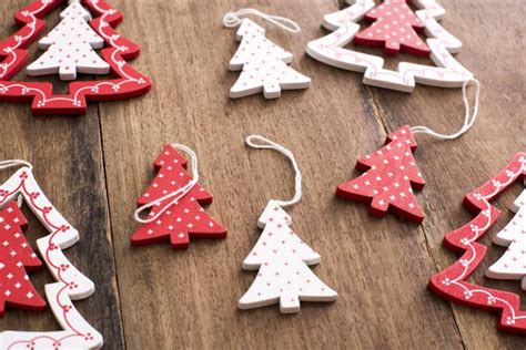 Photo of Wooden tree shaped Christmas ornaments | Free christmas images