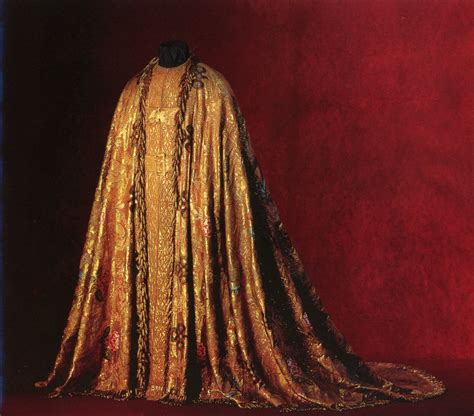 The Coronation Robes. The Supertunica, 1911, and Imperial Mantle, 1821) are both made of gold ...