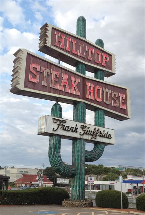 Eating & ...: Hilltop Steakhouse Sign on Route 1 in Saugus