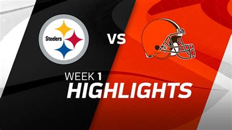 Pittsburgh Steelers vs. Cleveland Browns highlights | Week 1