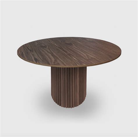 Bloom Round Dining Table - Black Oak – Mood