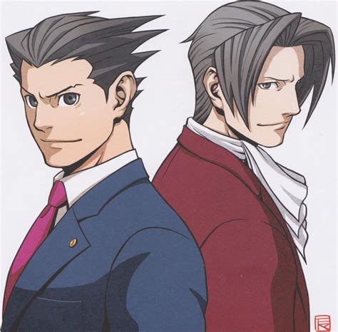 Miles Edgeworth and Phoenix Wright - Phoenix Wright Photo (36349445) - Fanpop