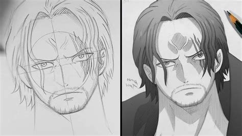 [Tutorial] How to draw SHANKS One Piece STEP BY STEP easy For BEGINNERS - YouTube