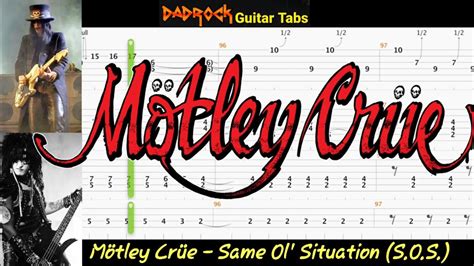 Same Ol' Situation (S.O.S.) - Motley Crue - Guitar + Bass TABS Lesson ...