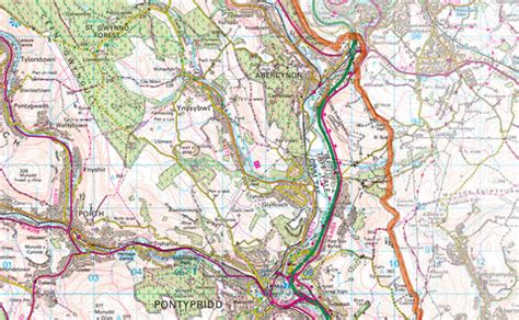 Rhondda Cynon Taf County Map | I Love Maps