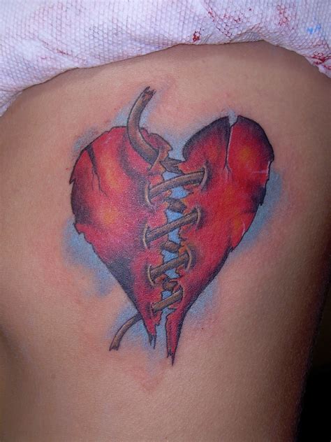 Broken Heart Face Tattoo ~ Broken Heart Tattoo Designs | Bodrumwasuma