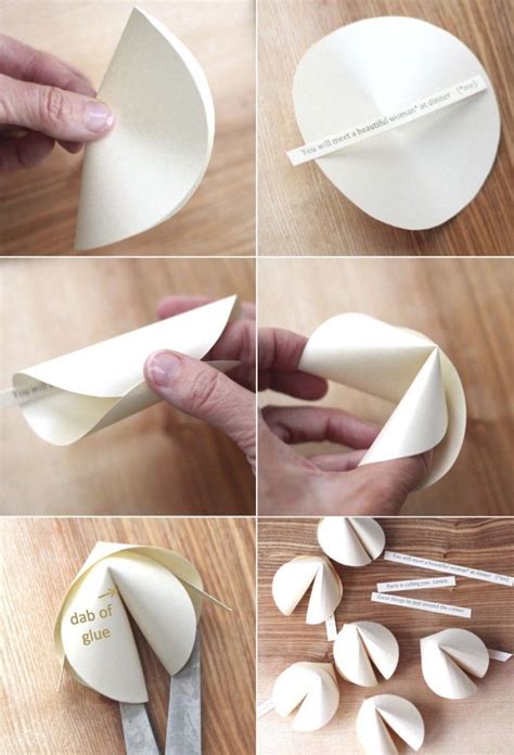 DIY Paper Fortune Cookies | Fortune cookies diy, Paper crafts diy, Diy ...