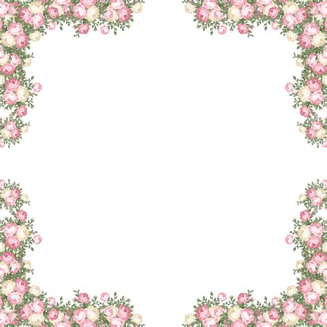 Wedding Frame With Flowers, Wedding, Flower, Flowers PNG Transparent Clipart Image and PSD File ...