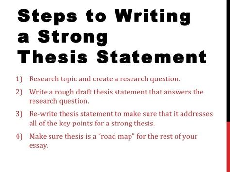 How to Write a Strong Thesis Statement - EasyBib Blog - How to write a ...