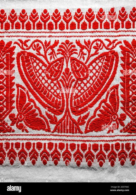 assamese gamosa ( gamusa , gamocha ) textile background ,gamusa pattern ...