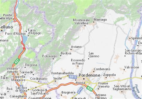 MICHELIN Aviano map - ViaMichelin