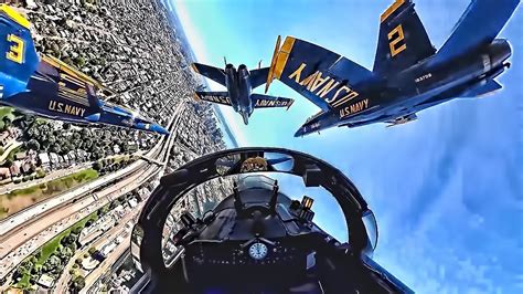 US Navy Blue Angels flight demonstration squadron performs aerobatic ...