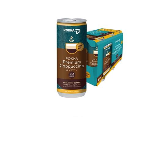 Pokka Premium Cappuccino Coffee 6 x 240ml | Shopee Singapore