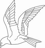 Flying Bird Coloring Page  Free Clip Art sketch template