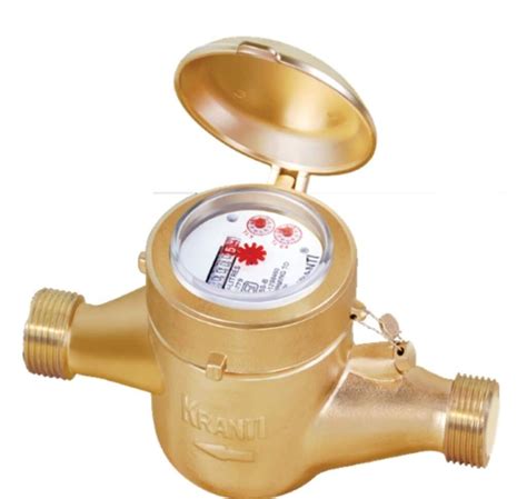 Brass Kranti Water Meter, For Residential, Model Name/Number: Screwed End, | ID: 22799081797