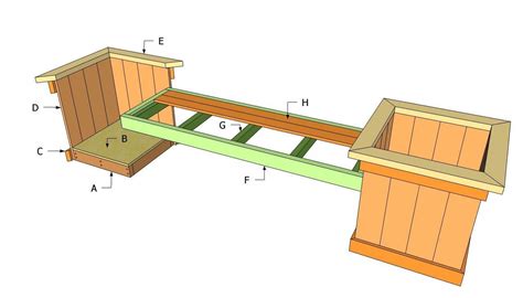 Planter Plans | Planter Bench Plans | Free Outdoor Plans - DIY Shed ...