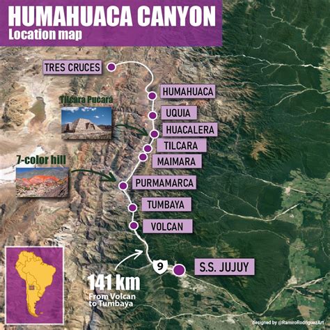 Quebrada De Humahuaca Map