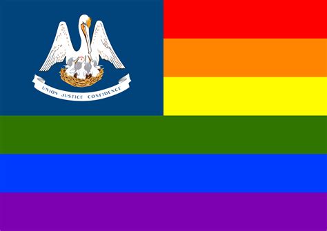 Rainbow flag in Louisiana | Free SVG