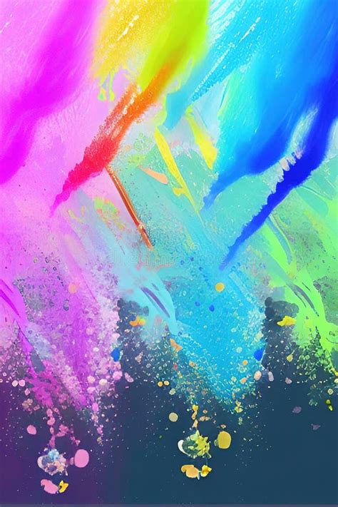 Pastel Colors Paint Splashes Stock Illustration - Illustration of grunge, background: 262687297