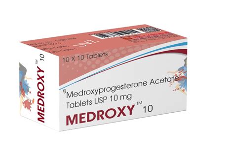 Medroxyprogesterone Acetate Tablets USP 10 mg -Medroxy 10 | Shree Venkatesh International ...