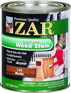 Zar Wood Stain - 11912 Qt MOCHA Stain - Household Wood Stains - Amazon.com