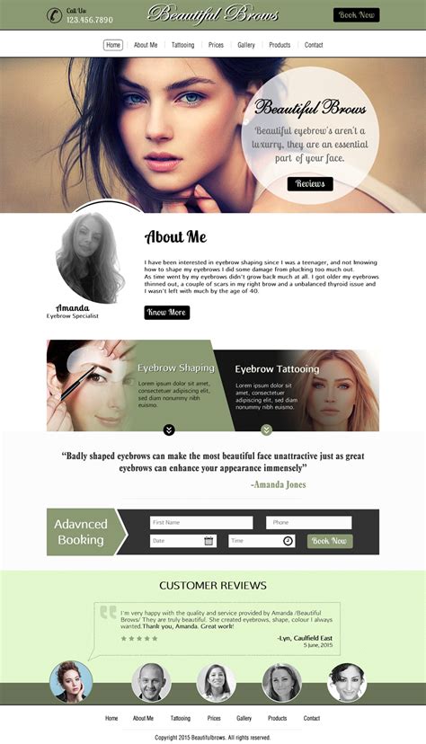 Elegant, Professional, Cosmetic Web Design for a Company by Sbss ...