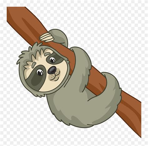 Sloth Clipart - Cartoon - Png Download (#5228922) - PinClipart