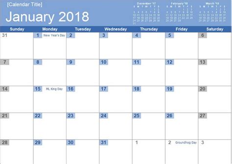 a calendar with the holidays in blue and white, is shown on a white background