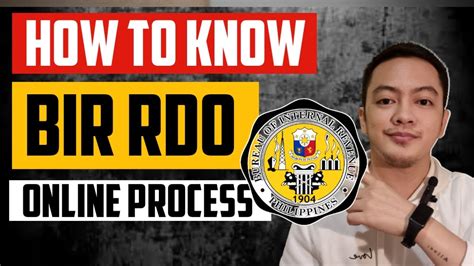 HOW TO CHECK YOUR BIR RDO ONLINE? PAANO MALALAMAN ANG IYONG RDO SA BIR ONLINE? - YouTube