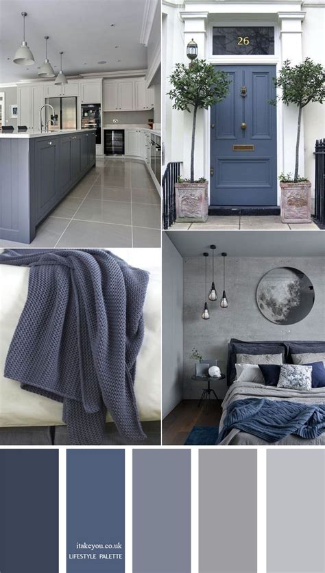 Blue grey home color decor idea { 15 House Color Palette Ideas } | House color palettes, Paint ...