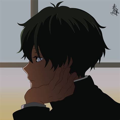 Anime boy, darkness, lonely, raining, sadness, after-fight, Anime, HD ...