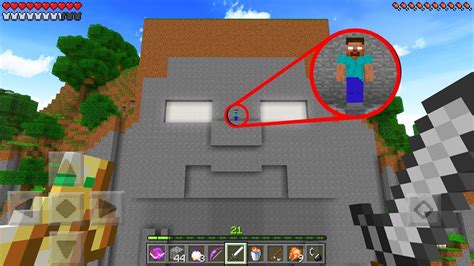 He FOUND The Temple of HEROBRINE in Minecraft Pocket Edition.. - YouTube