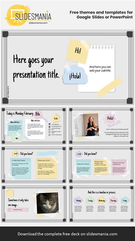 Whiteboard template, free for Google Slides or PowerPoint – The board ...