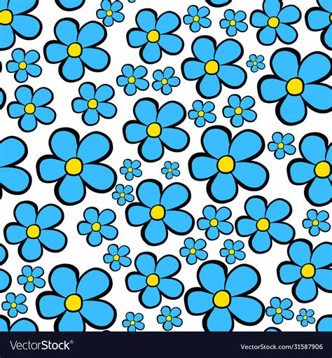 Flower patterns seamless Royalty Free Vector Image