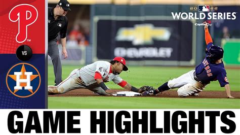 Phillies vs. Astros World Series Game 2 Highlights (10/29/22) | MLB Highlights - Win Big Sports