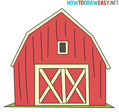 how to draw a barn easy #Barn #Farm #BarnDrawing #HowtoDrawaBarn #EasyDrawings #DrawingTutorials ...